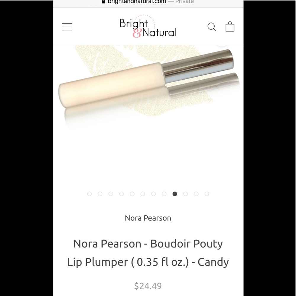 Nora Pearson boudoir pouty lip plumper in crystal